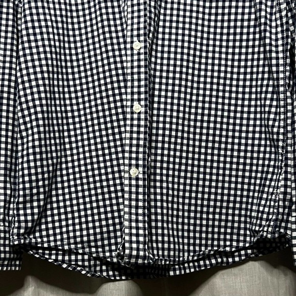 Gap Men Classic Cabin Blue & White Checked Vintage Wash Button-Up Shirt M - Picture 5 of 11